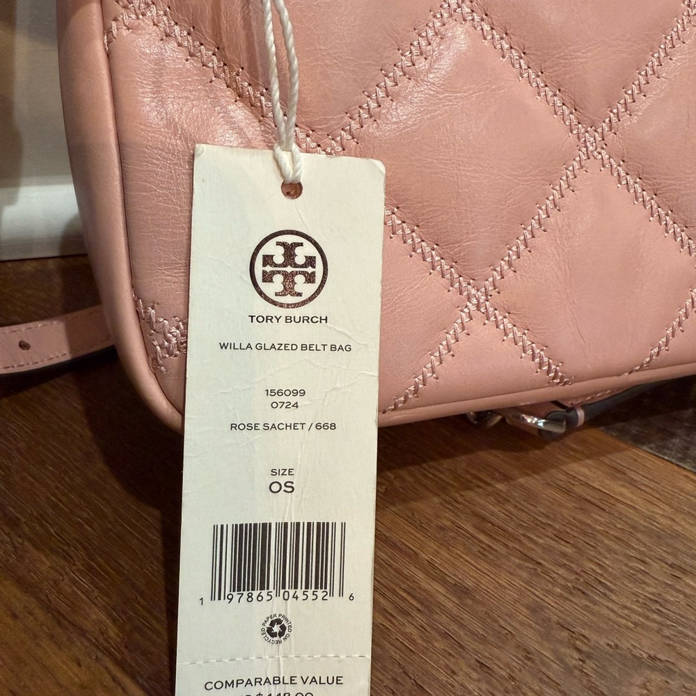 Tory Burch Pink Quilted Leather Belt Bag - Picture 5 of 5